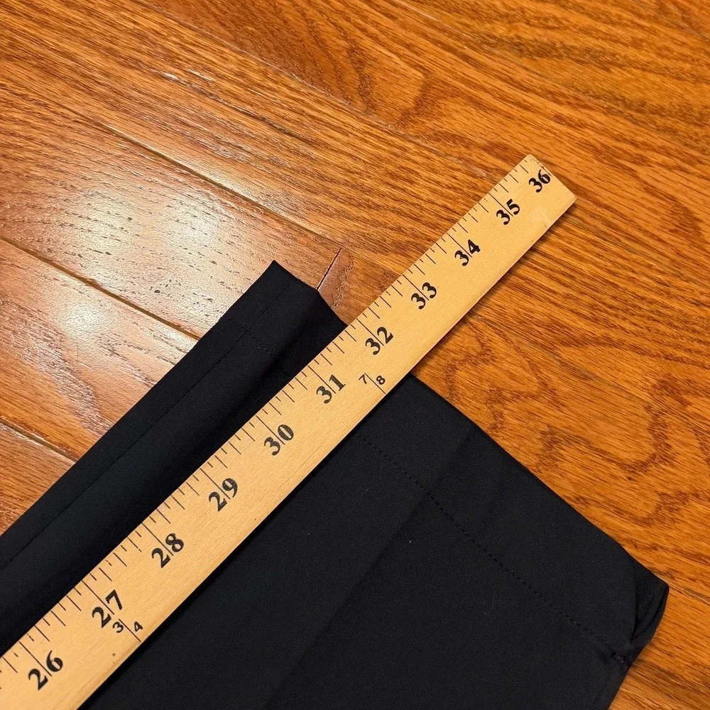 Brooks Brothers Dress Pants Mens 36x32 Navy Blue Flat Performance Polyester